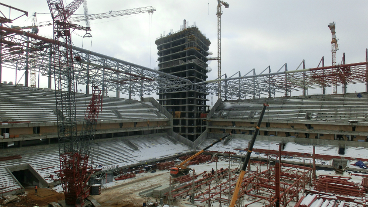 Стройплощадка стадиона ЦСКА