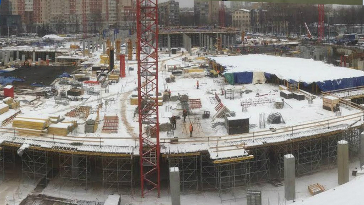 Строительство «ВТБ Арена Парк»