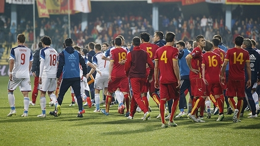 Потасовка на футбольном поле