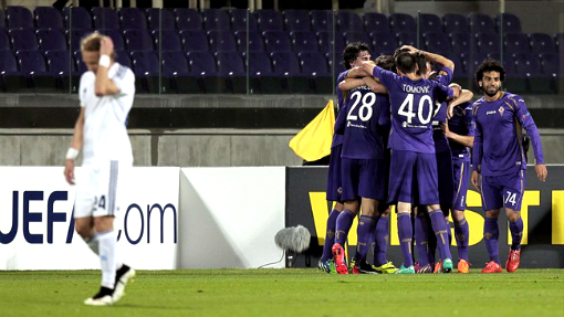 «Фиорентина» празднует победу над «Динамо»