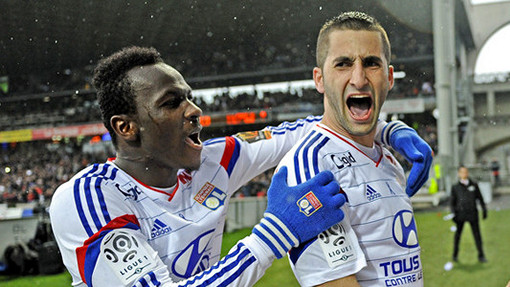 Радость футболистов «Лиона»