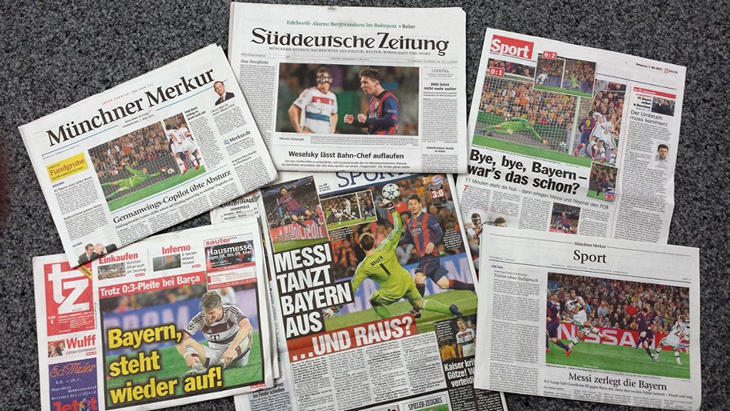 Обложки немецких газет