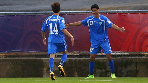 Радость узбекских футболистов