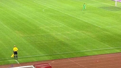 Поле стадиона в Сплите