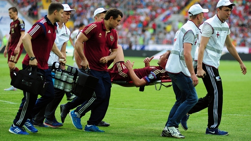 Василий Березуцкий получил неприятную травму в матче с Австрией