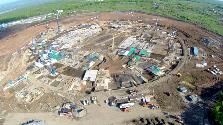 Стройплощадка «Космос Арены»