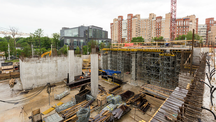 Строительство «ВТБ Арена Парк»