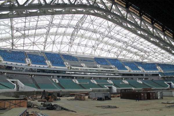 Работы на арене «Фишт»