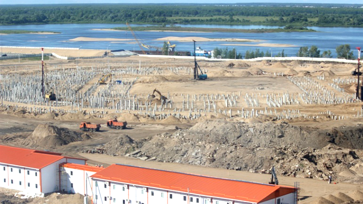 Стройплощадка на Стрелке