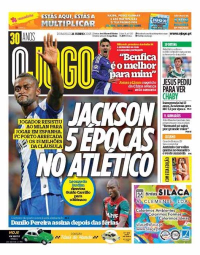 Первая полоса O Jogo