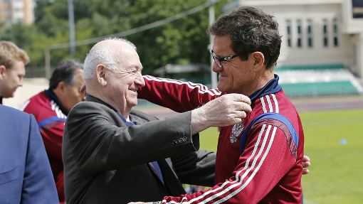 Никита Симонян и Фабио Капелло