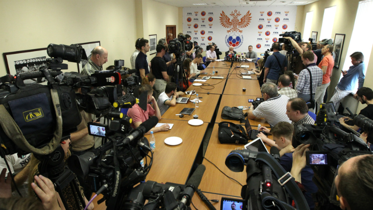 Журналисты на исполкоме РФС