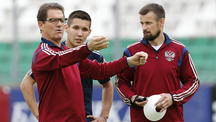 Фабио Капелло и Сергей Семак