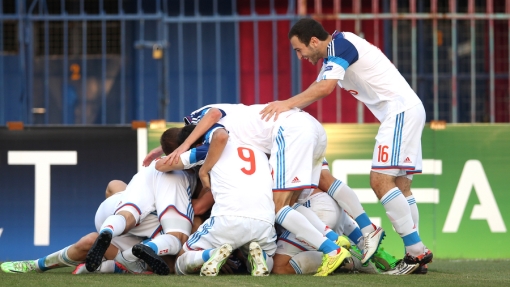 Футболисты юношеской сборной России