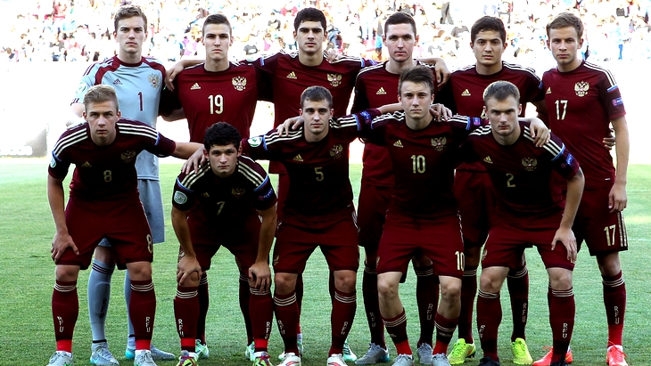 Сборная России перед матчем с Грецией 