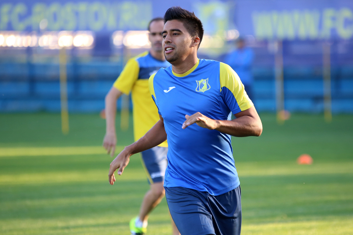 В своем дебютном матче за ростовчан Кристиан Нобоа отметился победным голом