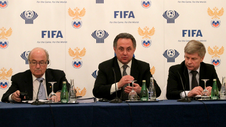 Зепп Блаттер, Виталий Мутко и Николай Толстых
