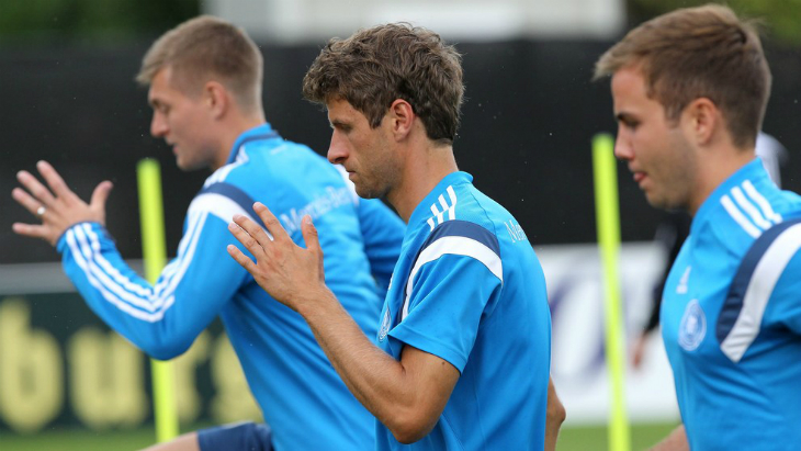 Тренировка сборной Германии