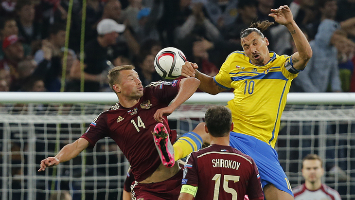 Василий Березуцкий и Златан Ибрагимович