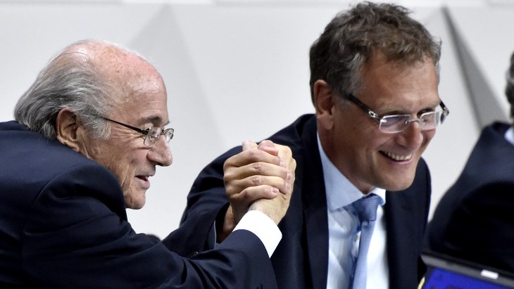 Зепп Блаттер и Жером Вальке