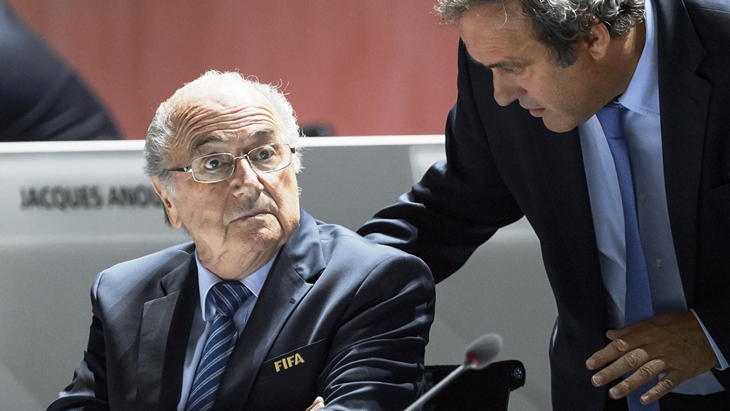 Зепп Блаттер и Мишель Платини