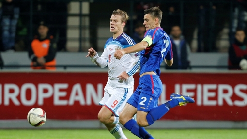 Россия обыграла Молдавию 2:1