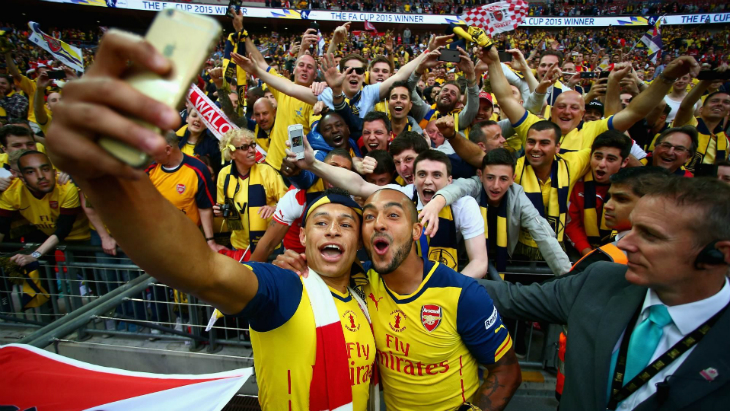 В «Арсенале» любят делать селфи