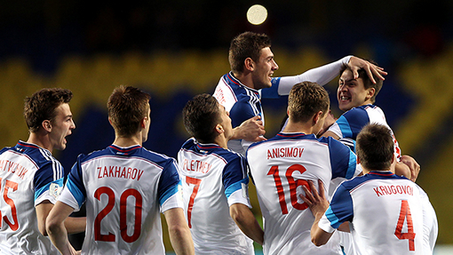 Футболисты сборной России