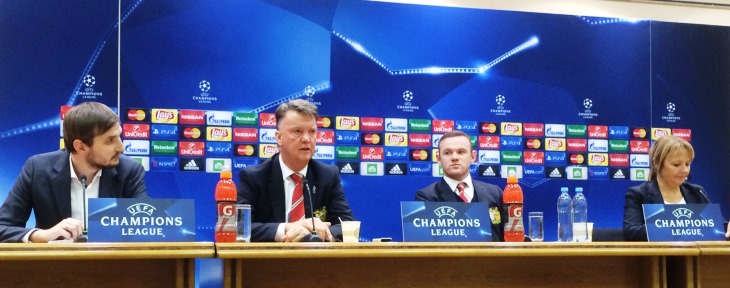 Уэйн Руни и Луи ван Гал