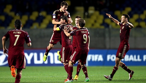 Сборная России впервые в своей истории вышла в плей-офф с первого места в группе чемпионата мира U-17