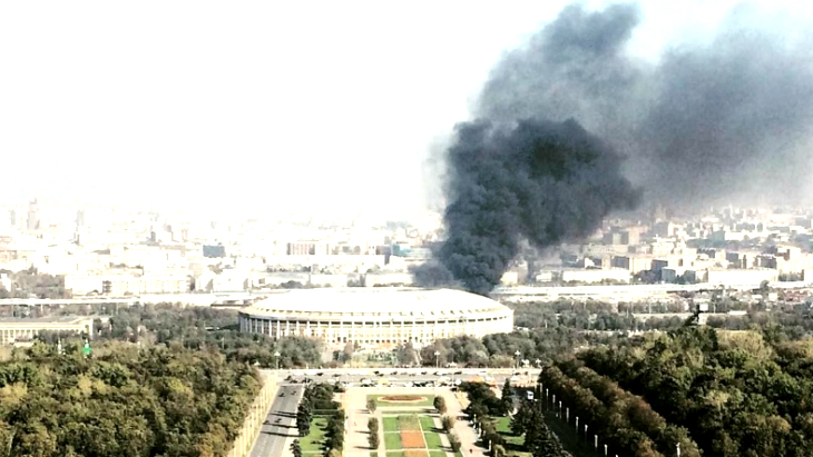 «Лужники» пережили небольшой пожар