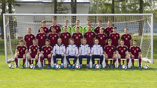 Футболисты молодежной сборной России