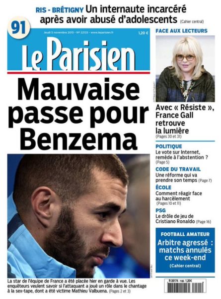 Обложка Le Parisien