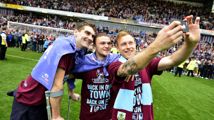 Футбольное селфи игроков «Бернли»