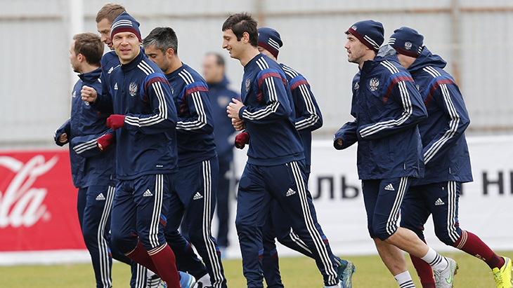 Последняя тренировка сборной России в Краснодаре