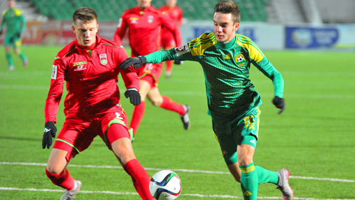 Фрагмент матча на «Нефтянике»