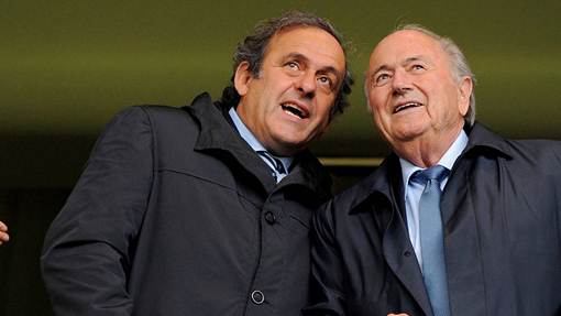 Мишель Платини и Зепп Блаттер