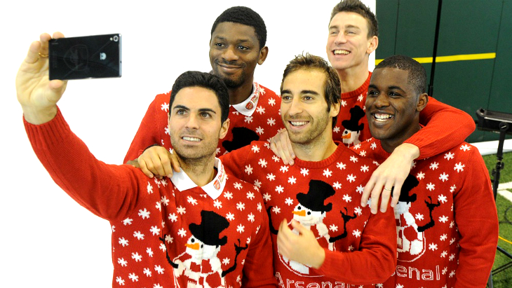 Рождественское селфи от «Арсенала»