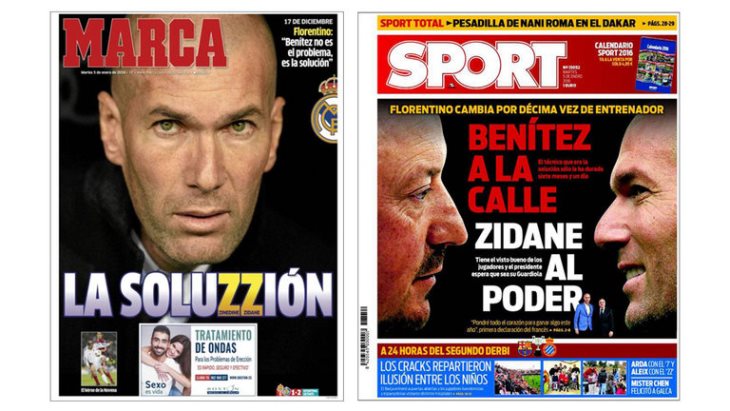 Marca называет Зидана «решением», Sport.es — «мадридским Гвардиолой»