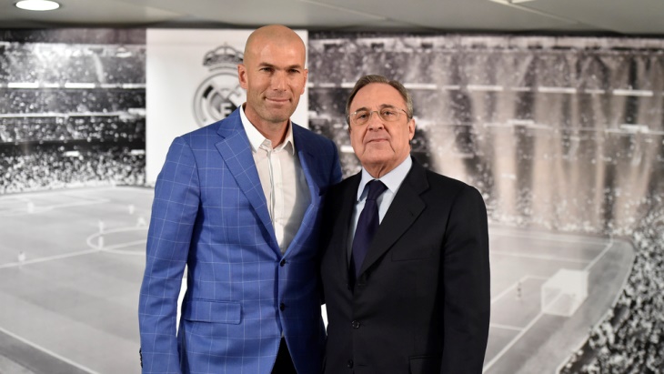 Зинедин Зидан — 11-й тренер «Реала» при президентстве Флорентино Переса