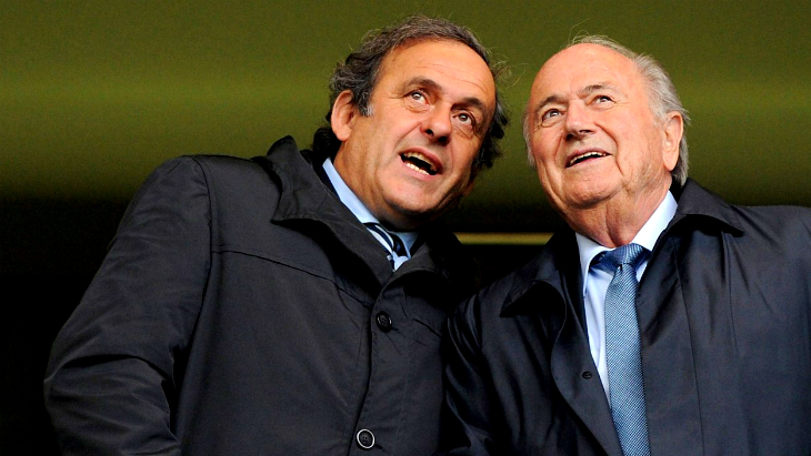 Мишель Платини и Зепп Блаттер