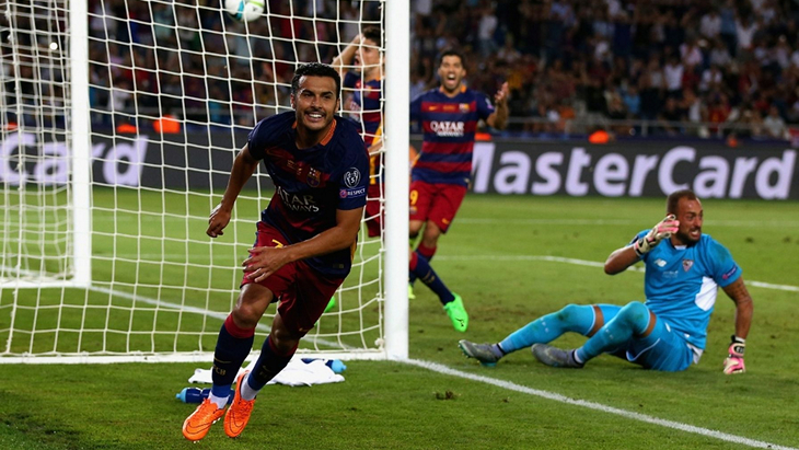 Педро на прощание принес «Барселоне» Суперкубок УЕФА