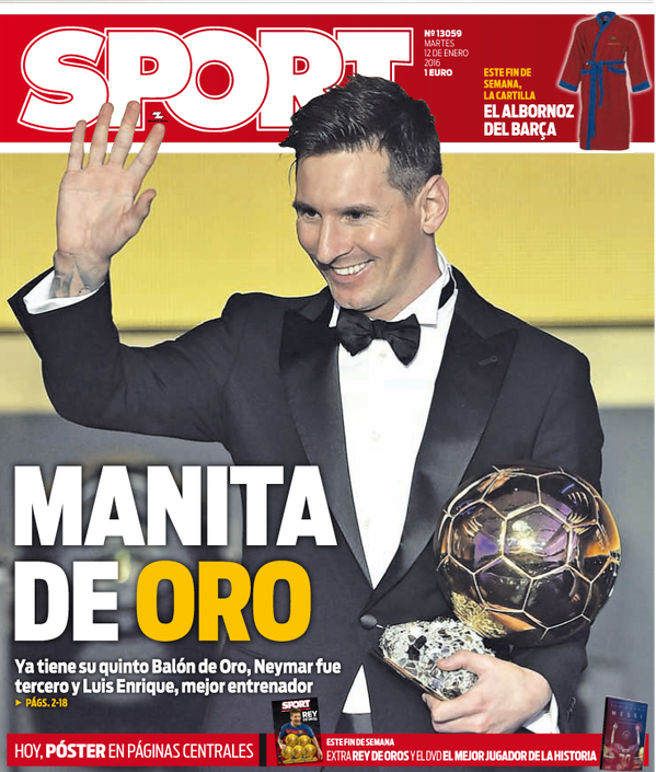 Главная страница газеты Sport