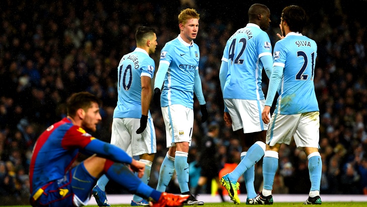 «Манчестер Сити» легко выиграл у «Кристал Пэлас» 