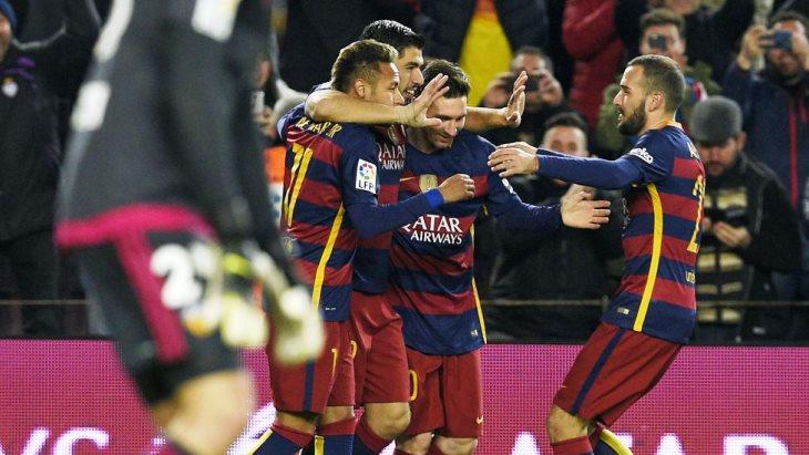 «Барселона» семь раз расписалась в воротах соперника