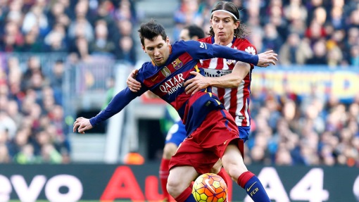 Филипе Луис и Лионель Месси