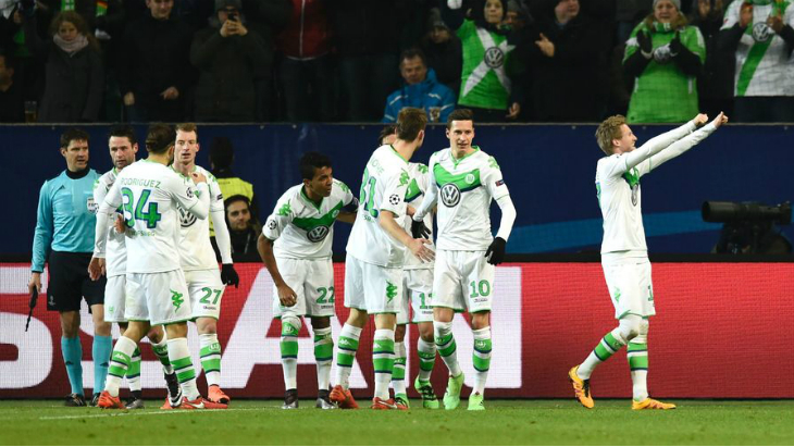 «Вольфсбург» празднует победу 