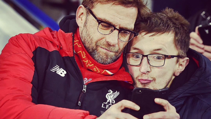 Предматчевое селфи Юргена Клоппа