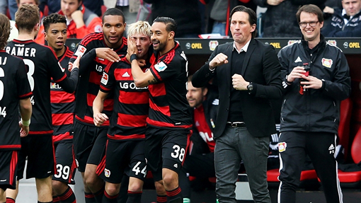 Радость футболистов «Байера»