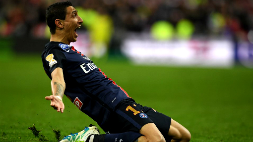 Анхель Ди Мария празднует победный гол